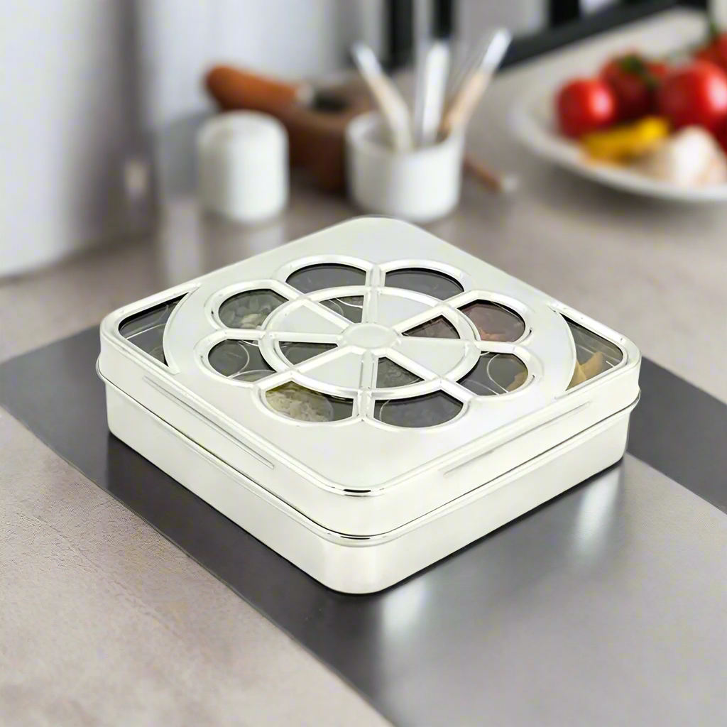 Blossom Spice cum Dryfruit Box (Design)