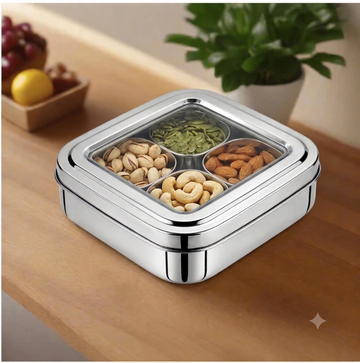 MAGIKE CUBE 4 SPICE/DRY FRUIT BOX - PLAIN