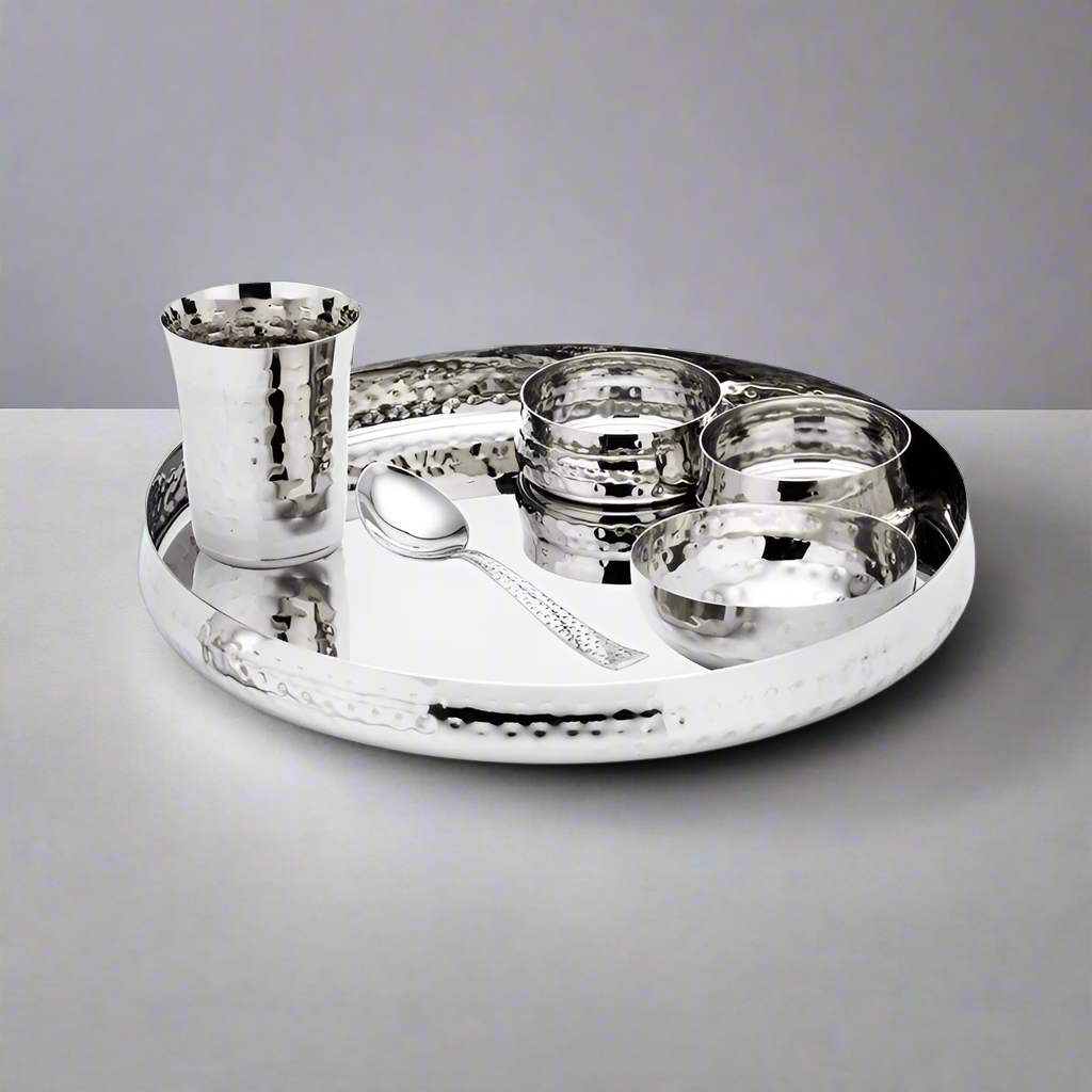 MAGIKE BULGING THALI SET (HAMMERED) - 6 PCS SET