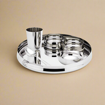 MAGIKE BULGING THALI SET (PLAIN) - 6 PCS SET