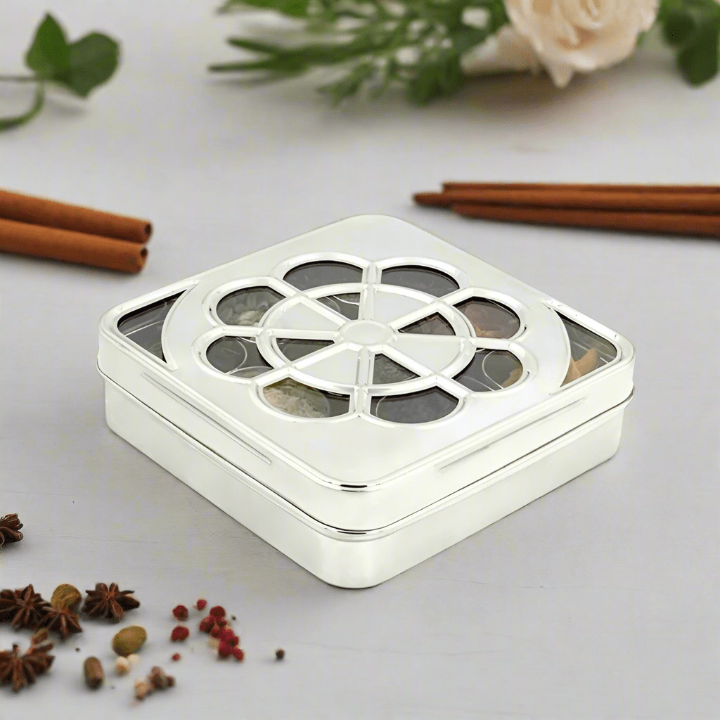 Blossom Spice cum Dryfruit Box (Design) - Magike India