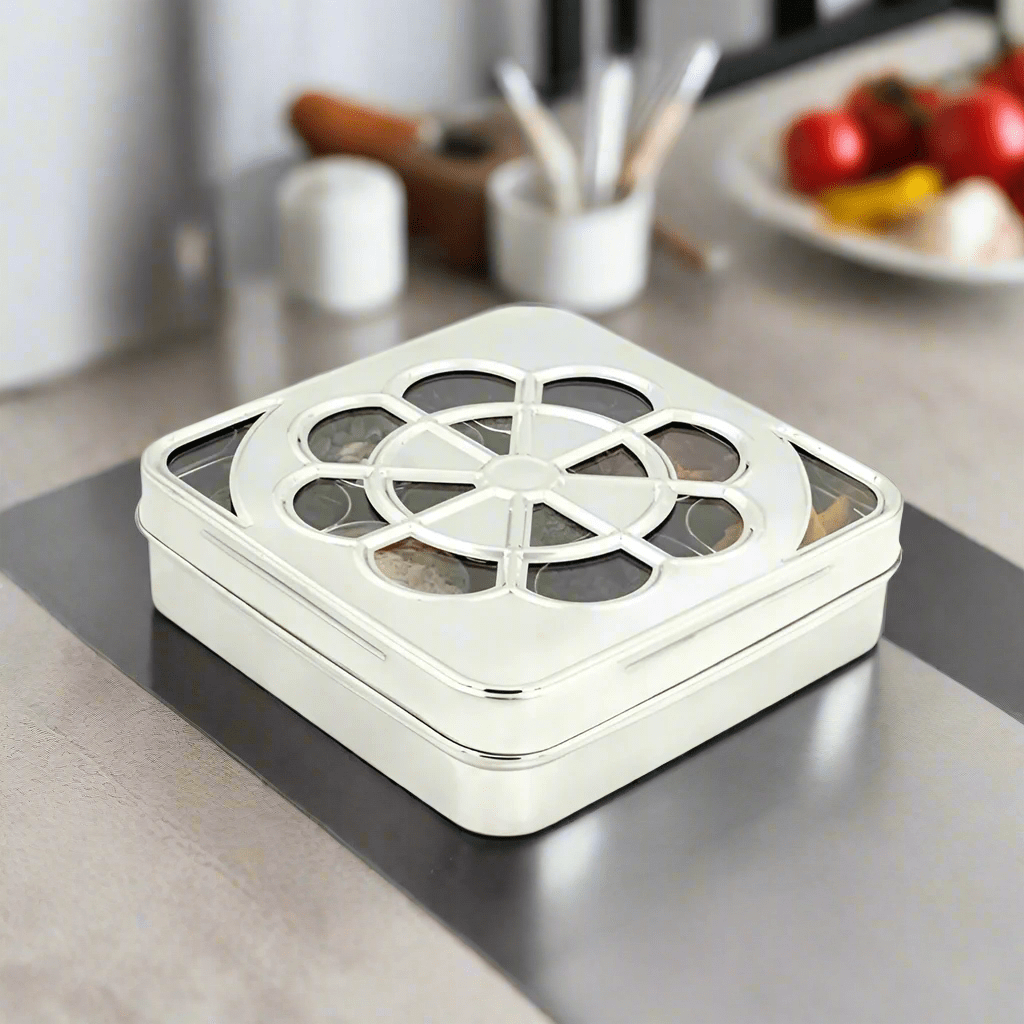 Blossom Spice cum Dryfruit Box (Design) - Magike India