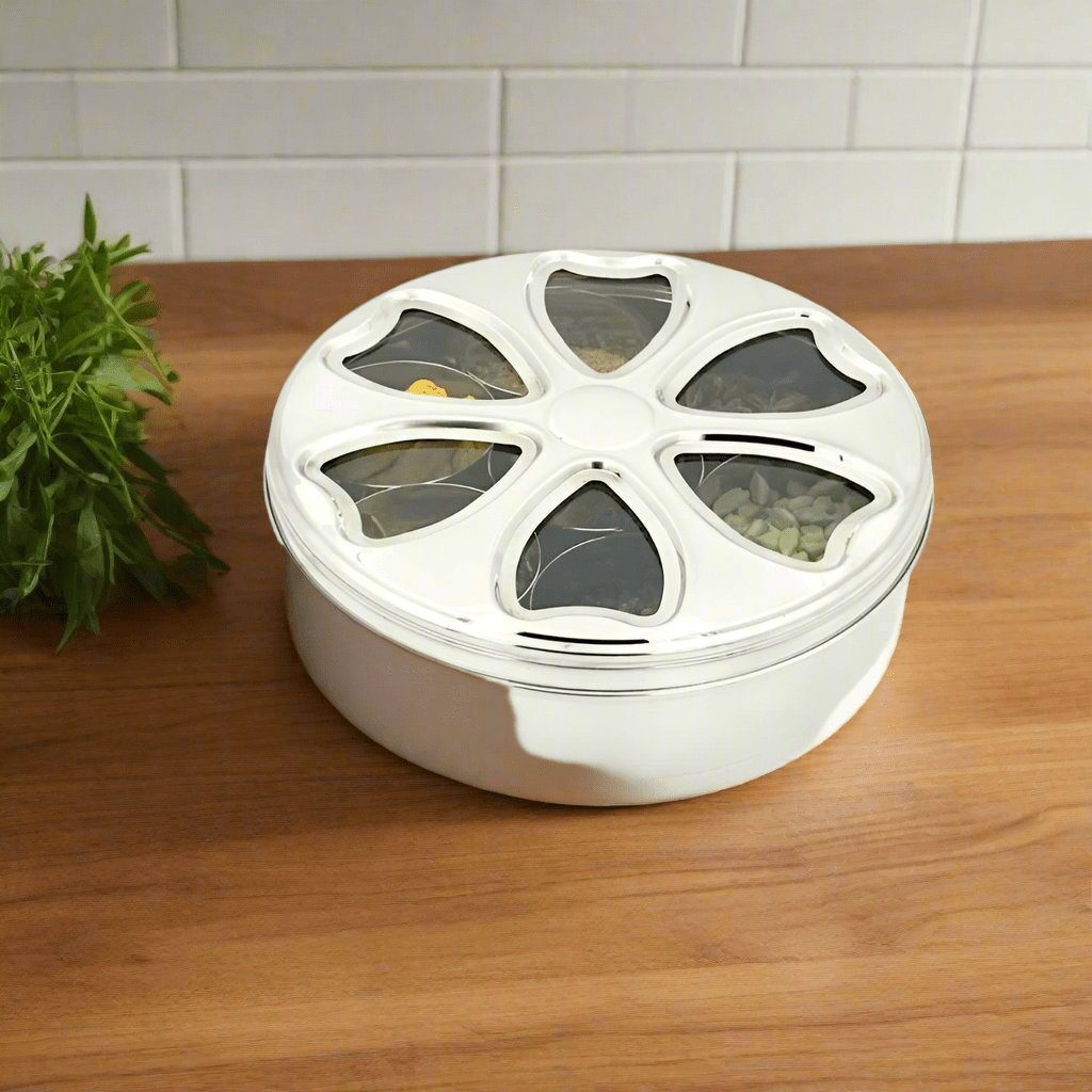 DAISY SPICE BOX - SMALL DESIGN WITH ST LID - Magike India