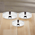 HANDI DISH WITH WOODEN HANDLES AND KNOB - HAMMERED (3 PCS SET) - Magike India