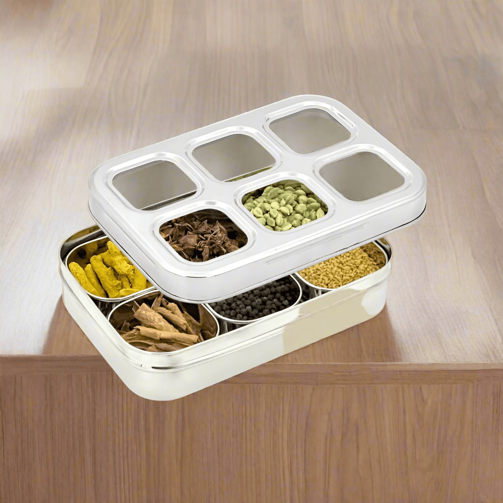MAGIKE CUBE 6 SPICE/DRY FRUIT BOX - DESIGN - Magike India